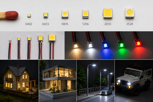 SMD LEDs for model making