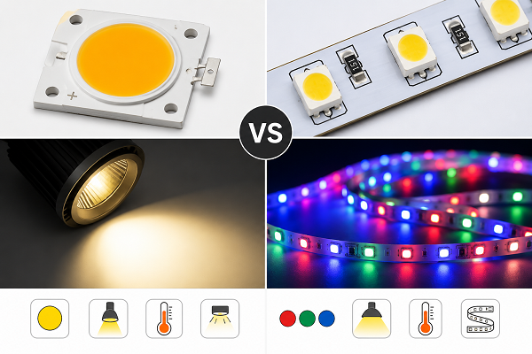 What Is the Difference Between COB and SMD LED Lights?
