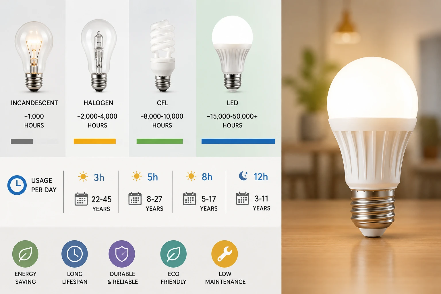 How Long Do LED Light Bulbs Last