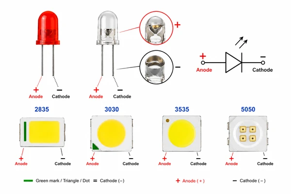 LED Anode and Cathode