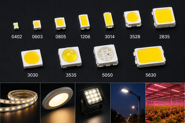 SMD LED Sizes and Types
