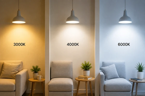 Differences Between 3000K, 4000K, and 6000K LED Lights
