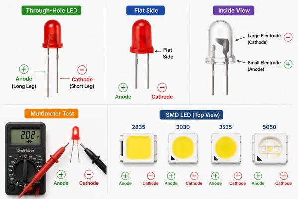 Which Leg of an LED Is Positive
