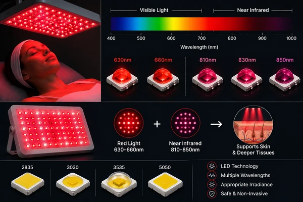 What Kind of Lights Are Used in Red Light Therapy