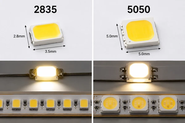 What Is Difference Led Strip 5050 Vs 2835