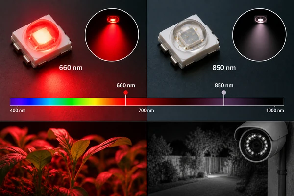 The Difference Between 660nm LEDs and 850nm LEDs